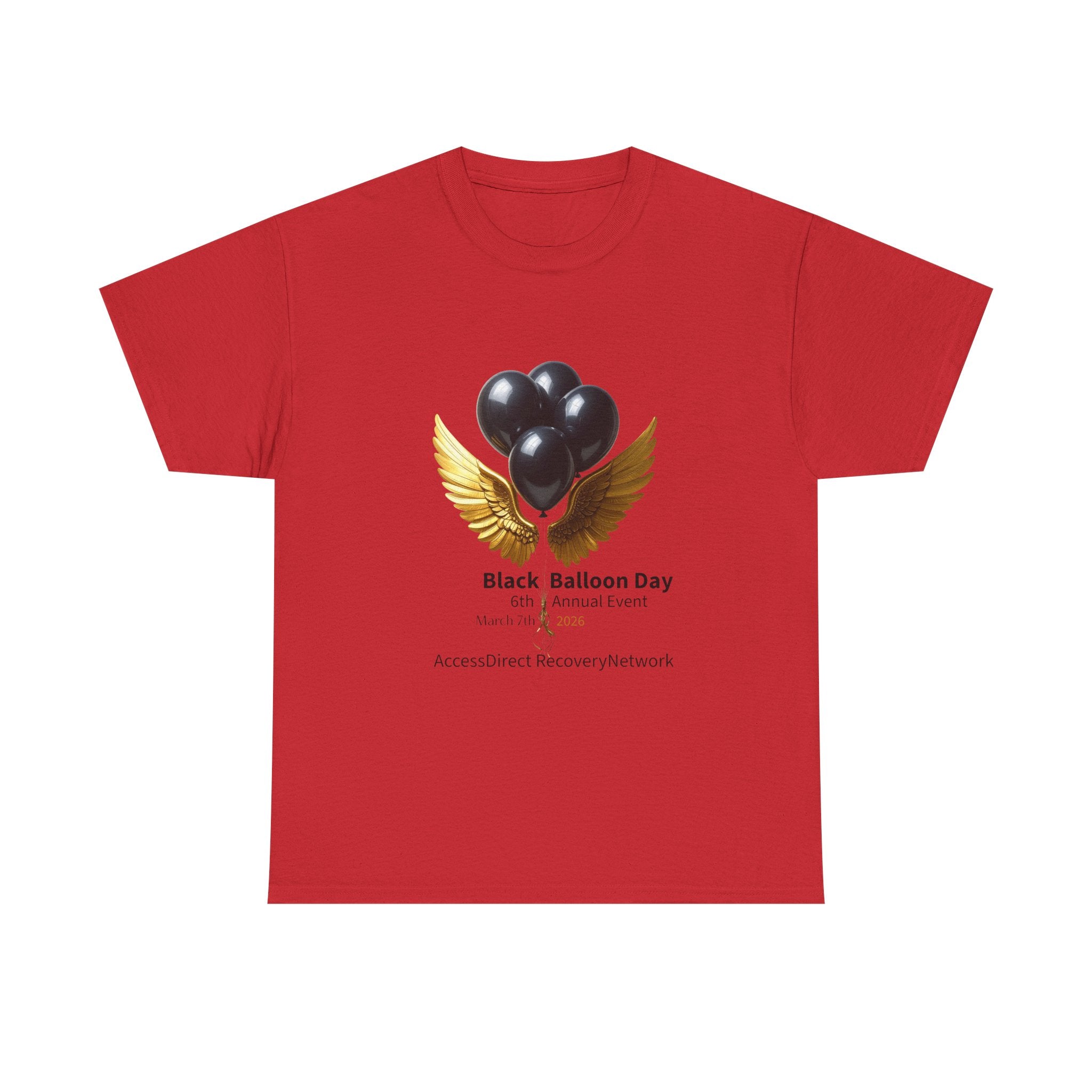 Black Balloon Memorial T-Shirt — Personalize In Loving Memory Tribute Tee