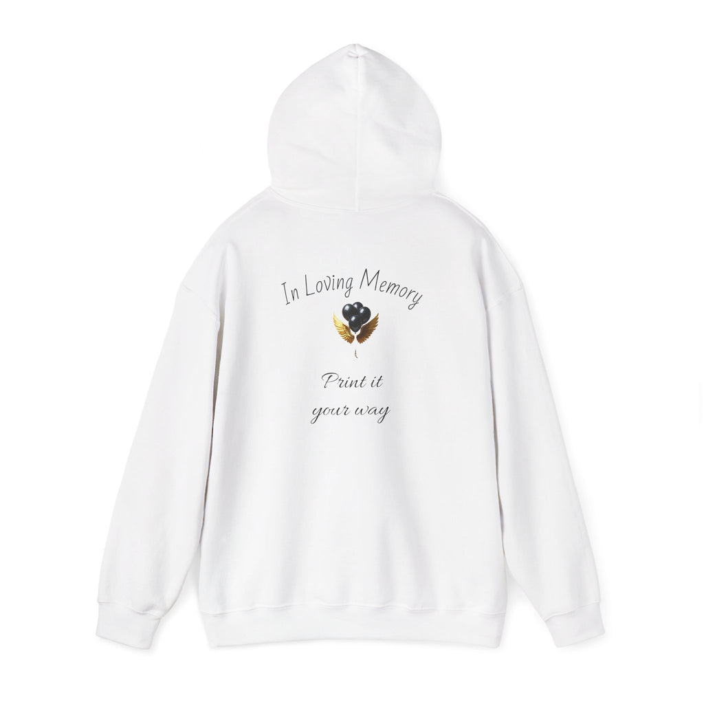Black Balloon Unisex Heavy Blend™ In Loving Memory Hooded Sweatshirt
