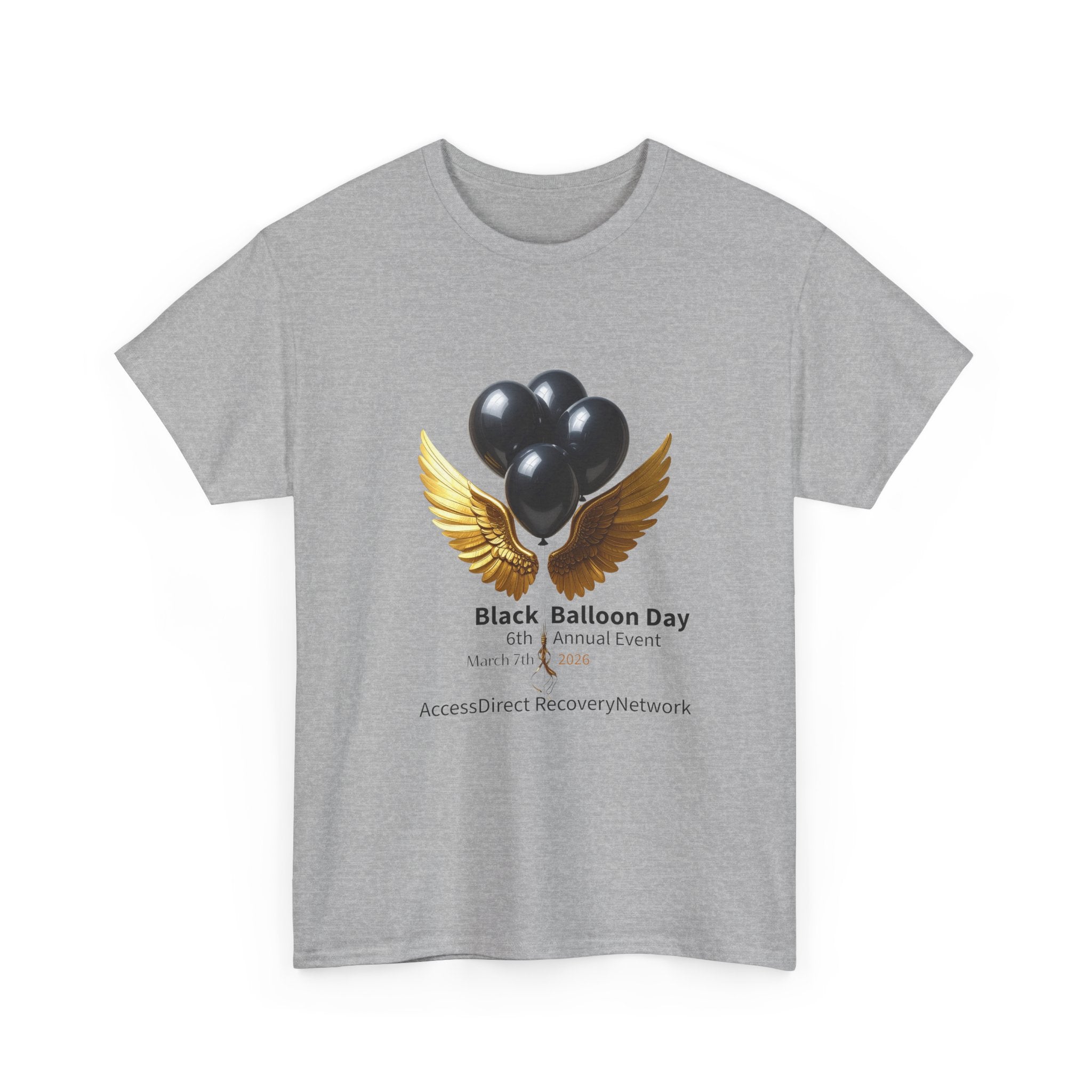 Black Balloon Memorial T-Shirt — Personalize In Loving Memory Tribute Tee
