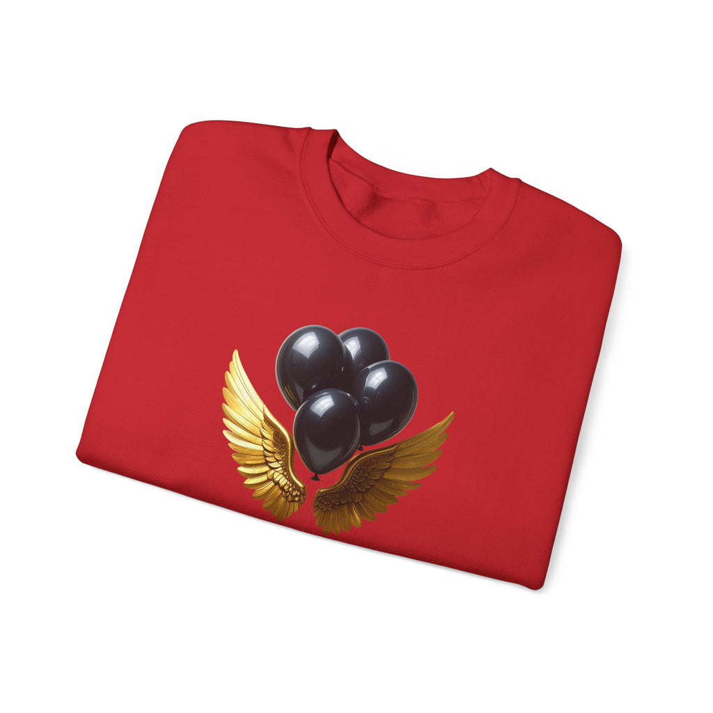 Black Balloon Memorial Crewneck Sweatshirt —  Tribute Design