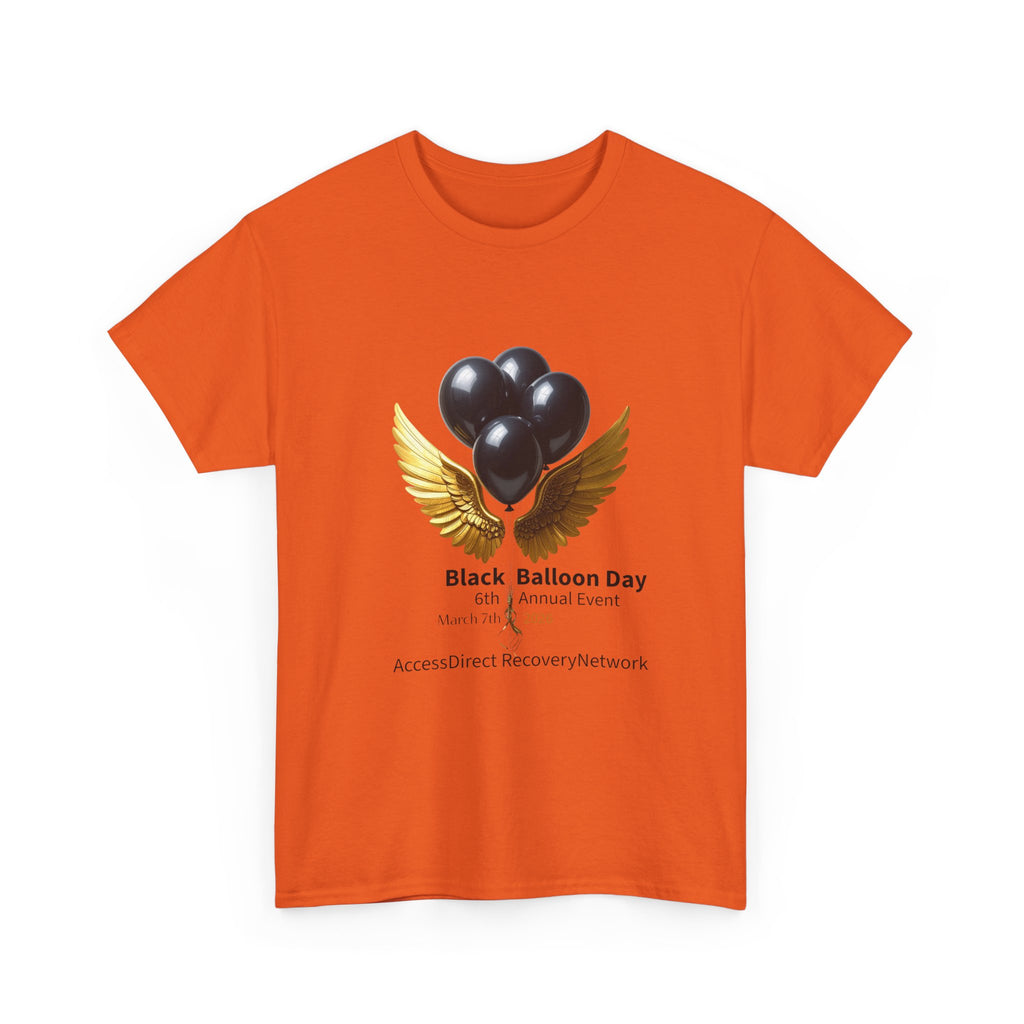 Black Balloon Memorial T-Shirt — Personalize In Loving Memory Tribute Tee