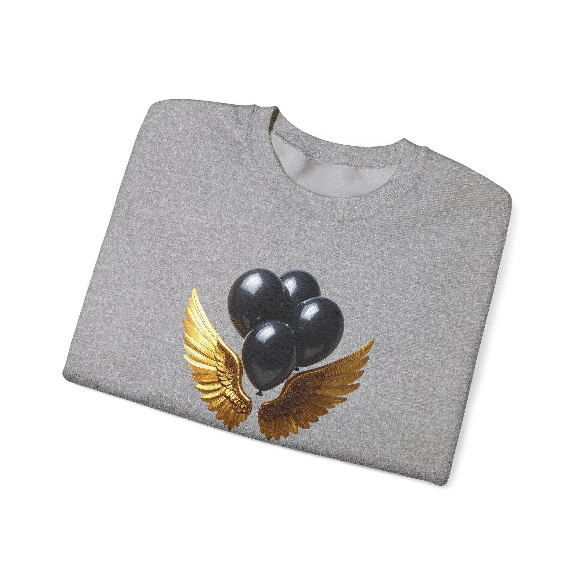 Black Balloon Memorial Crewneck Sweatshirt —  Tribute Design