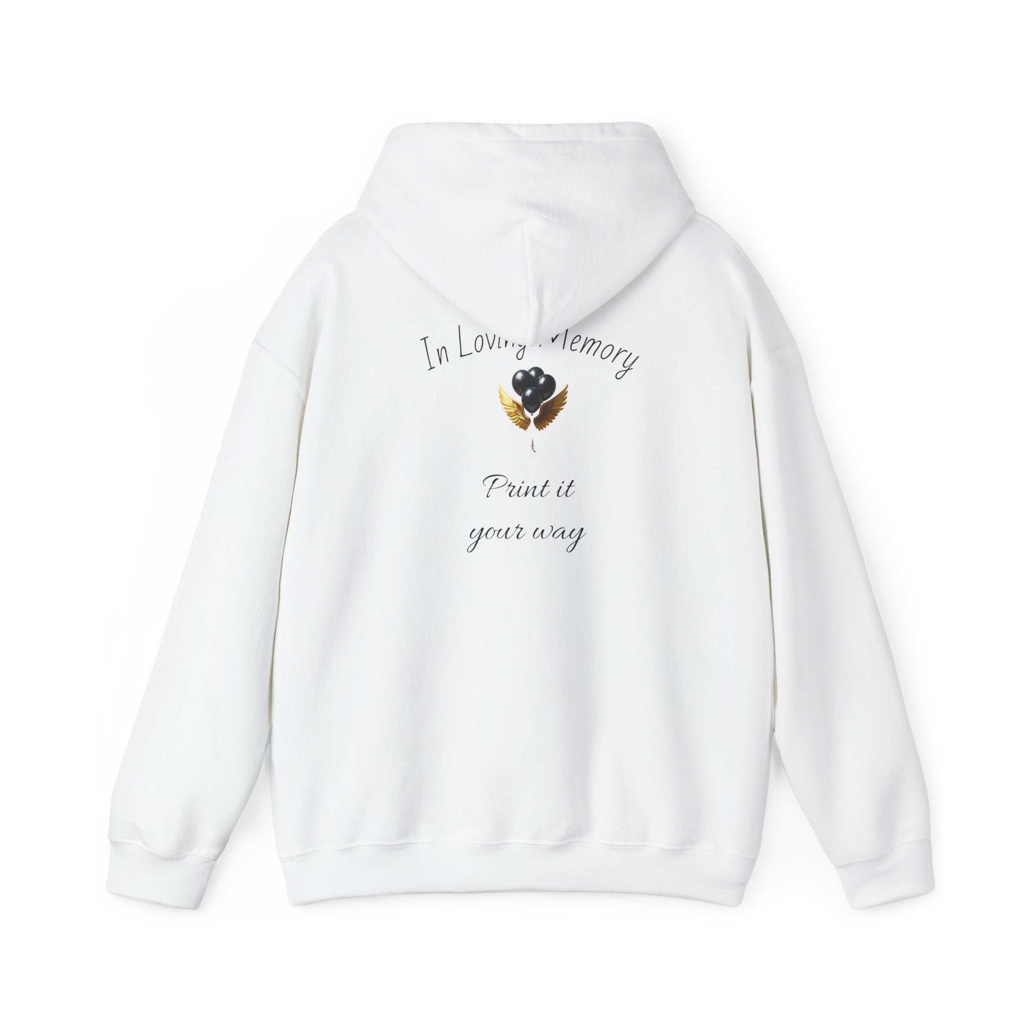 Black Balloon Unisex Heavy Blend™ In Loving Memory Hooded Sweatshirt