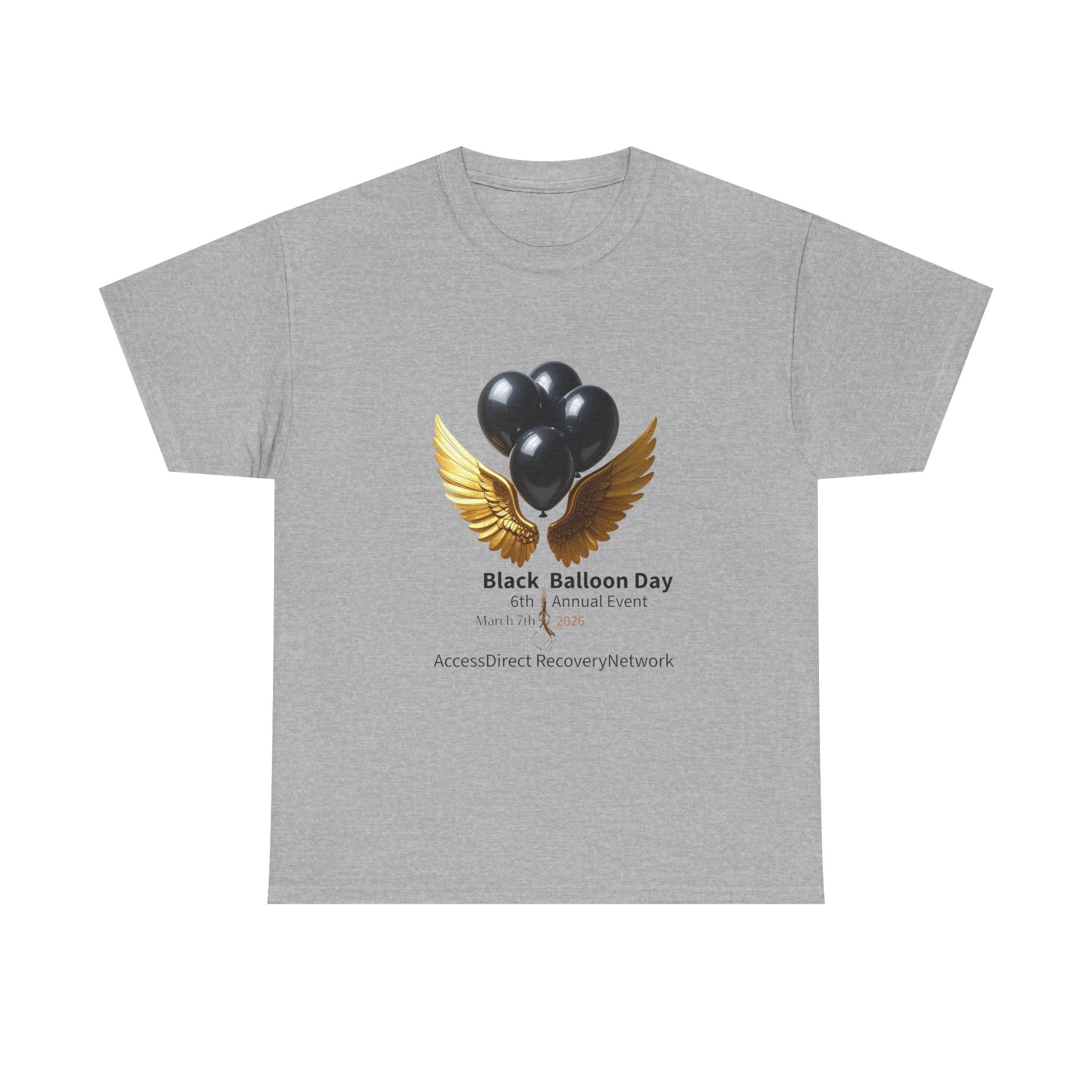 Black Balloon Memorial T-Shirt — Personalize In Loving Memory Tribute Tee